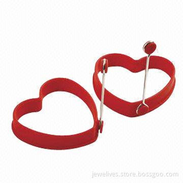 Heart-shaped Silicone Egg Rings